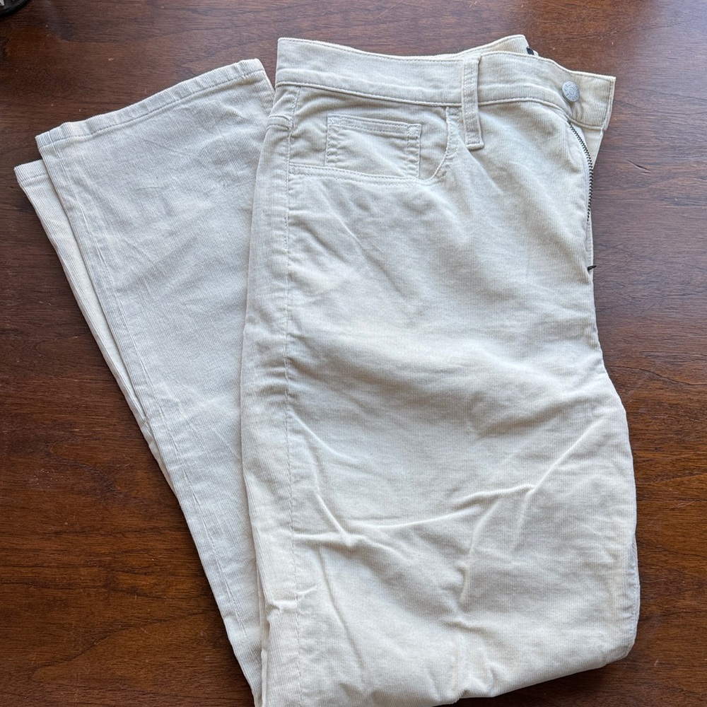 J. Crew Cream Corduroy Pants